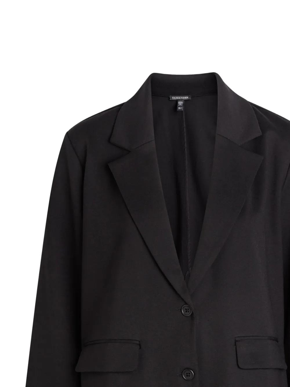  Eileen Fisher Two-button Blazer - Black 