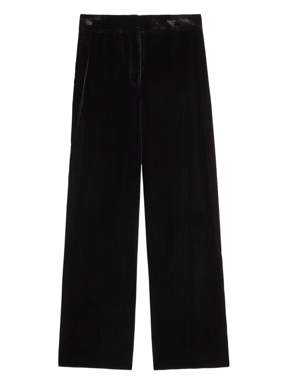 Veronica Beard velvet wide-leg trousers - Schwarz