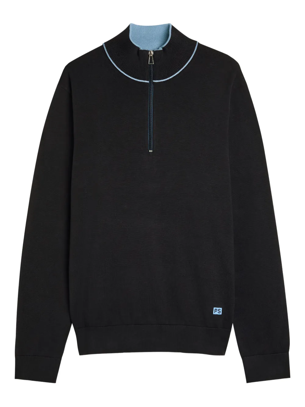 PS Paul Smith Maglione con mezza zip - Nero