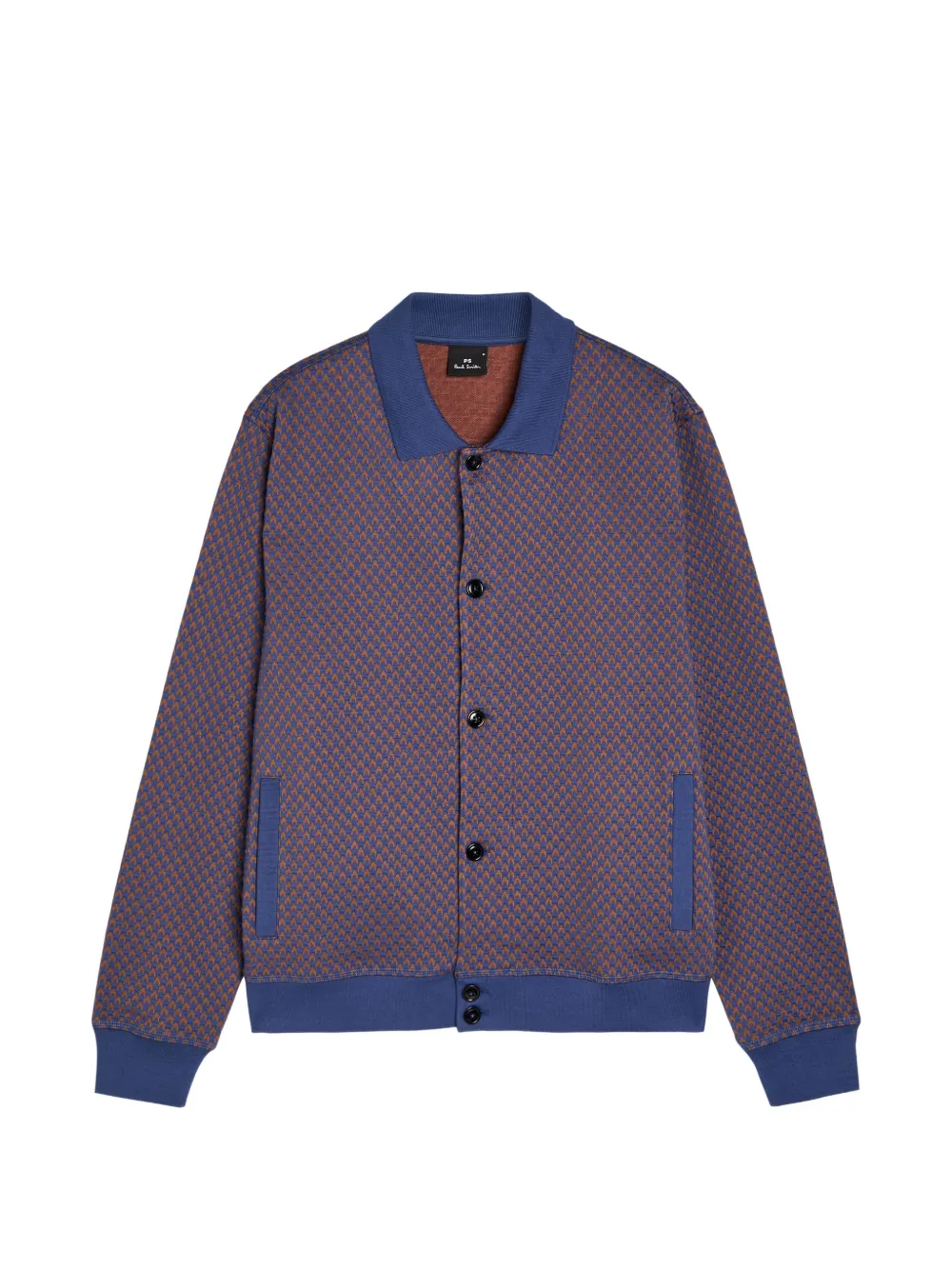 PS Paul Smith patterned cardigan - Blu
