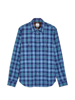 Supreme Plaid Flannel Shirt | Blue | FARFETCH ZA