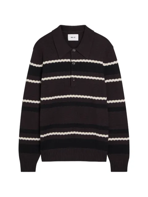 NN07 Alfie striped polo shirt