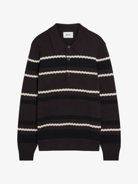 NN07 Alfie striped polo shirt