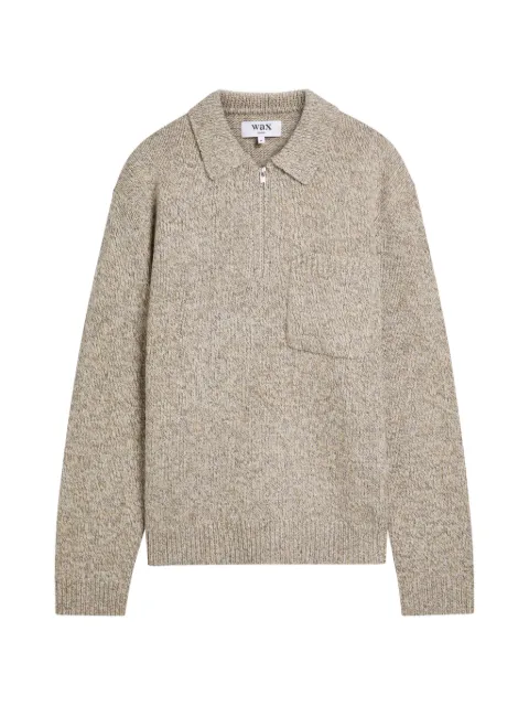 Wax London zip pocket polo shirt