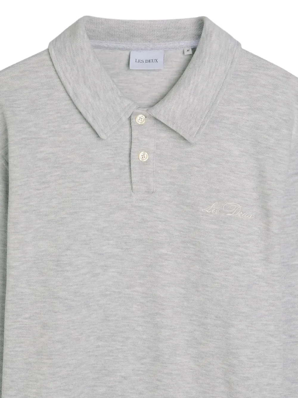 Les Deux Poloshirt met lange mouwen - Grijs
