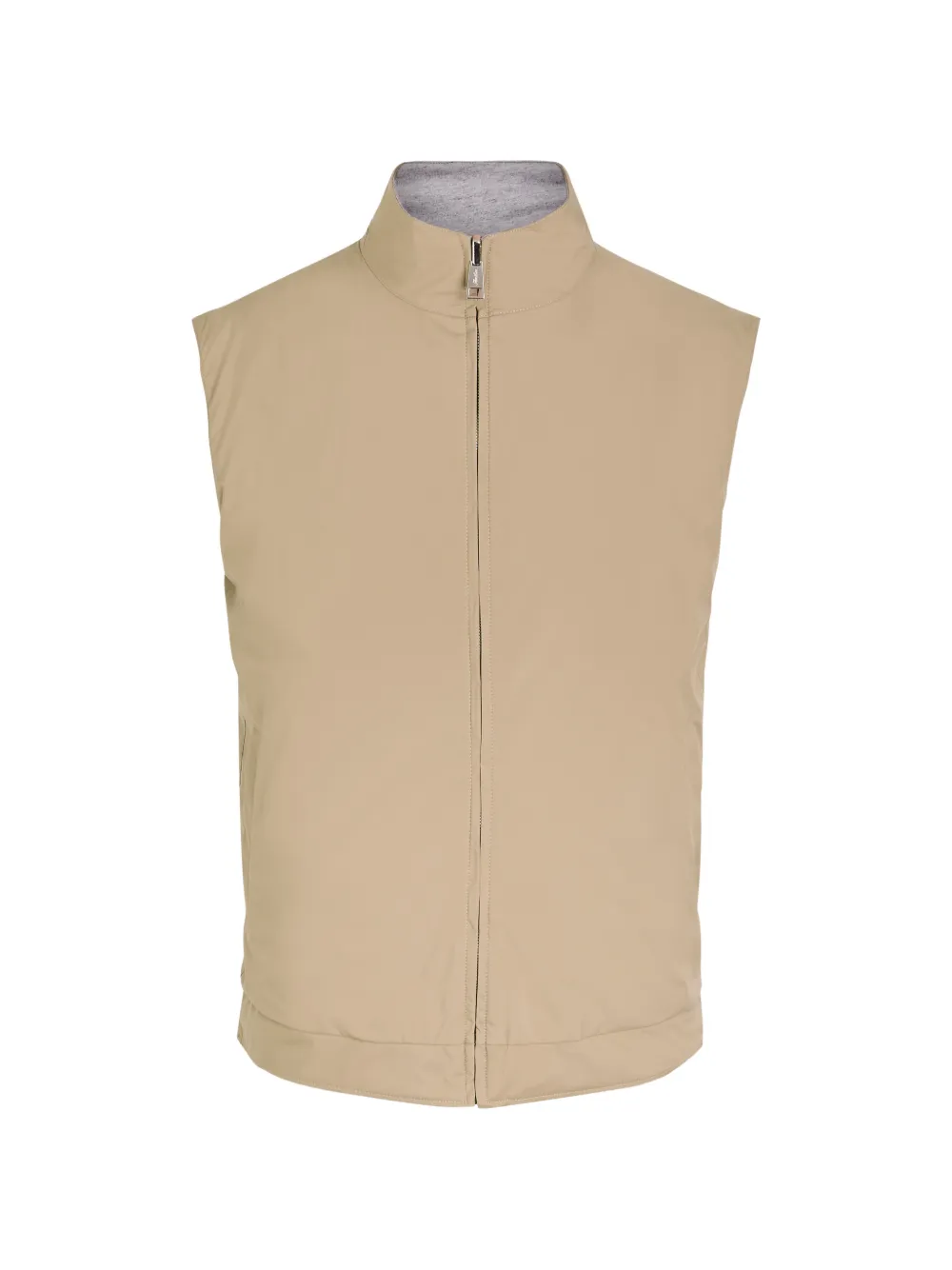 Aurélien Asg Grey reversible zip gilet - Neutrals