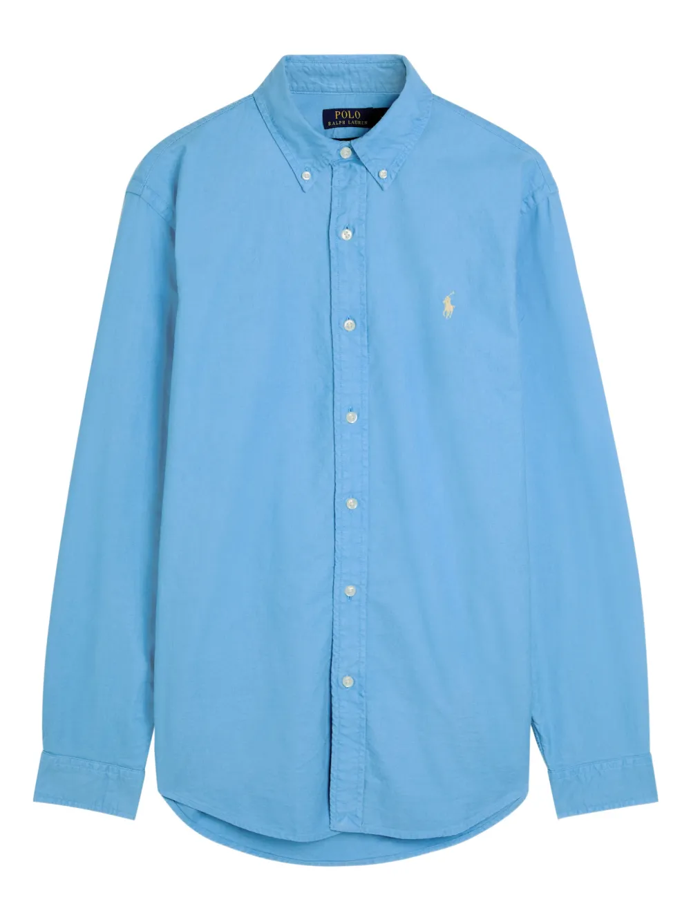 Polo Ralph Lauren button embroidered-logo shirt - Blu