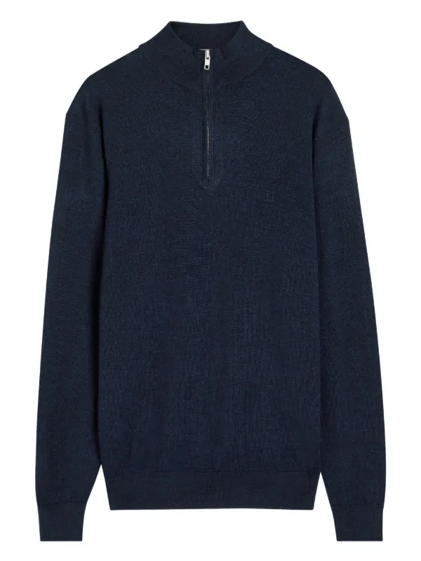 GREYSON ネイビー ハーフジップシャツ Les Deux Greyson ハーフジップ セーター | ブルー | FARFETCH JP