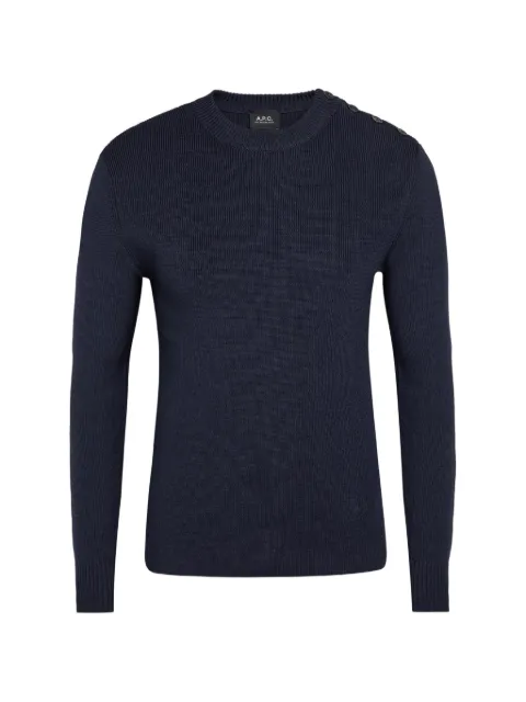 A.P.C. Marin button-detail ribbed sweater