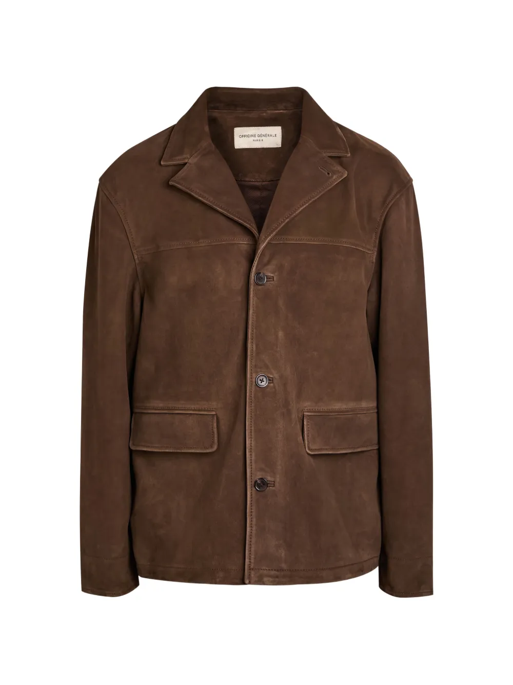 Officine Generale Erickson pocket button jacket - Marrone