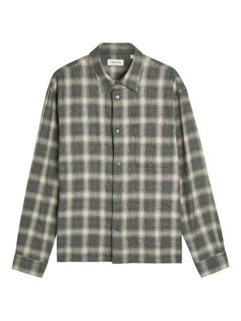 FRAME plaid-check buttoned shirt