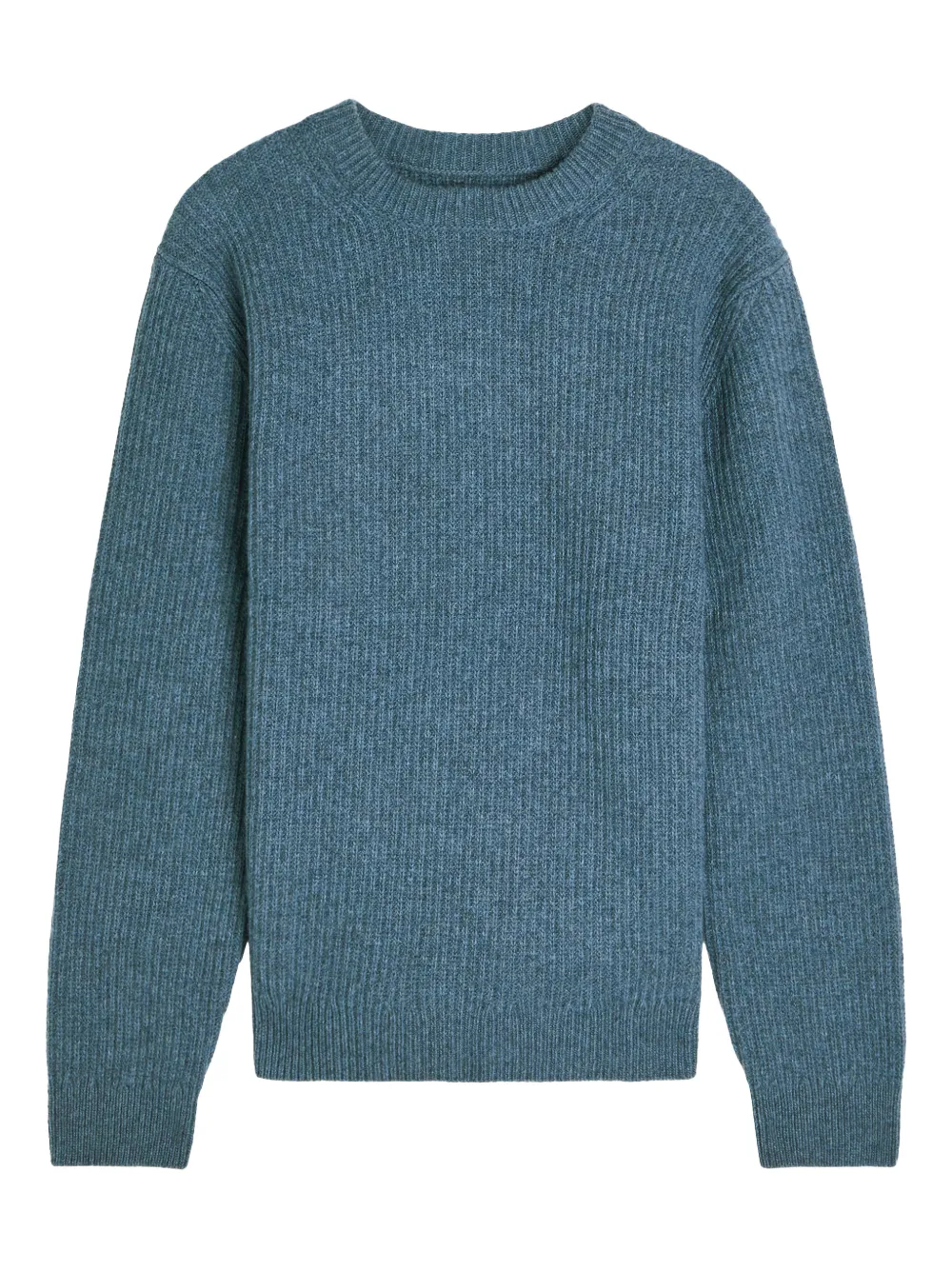 Nudie Jeans August ribbed crew-neck sweater - Blau