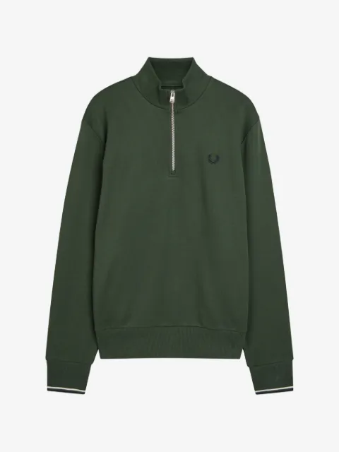 Fred Perry sweatshirt med lynlås-detalje