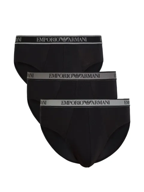 Emporio Armani Slip con logo in vita (3 pezzi)