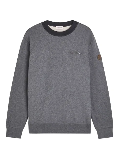 Moncler logo-patch crew-neck sweatshirt