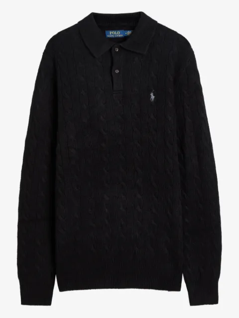 Polo Ralph Lauren cable-knit polo shirt