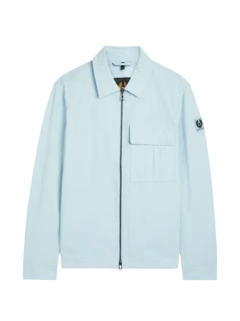 Belstaff 로고 패치 집업 재킷