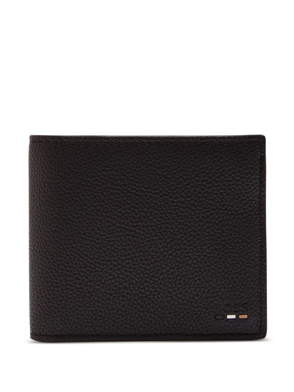Hugo Boss Grained Wallet In Brown