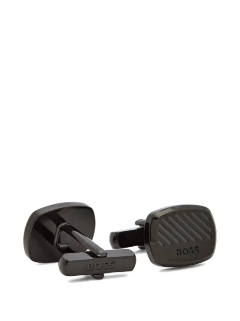 BOSS striped cufflinks
