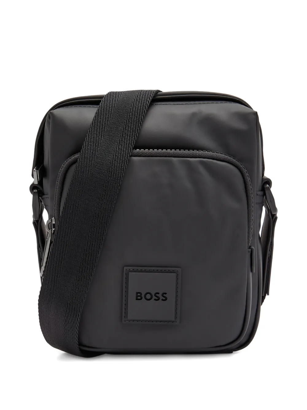 BOSS zip messenger bag - Zwart