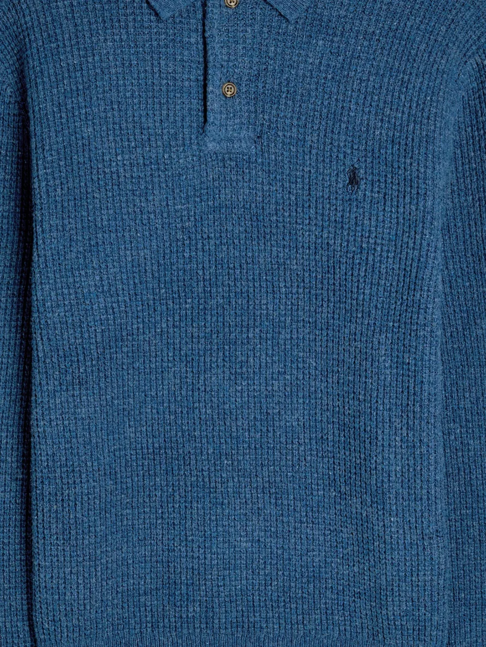 Polo Ralph Lauren Poloshirt met knopen en lange mouwen - Blauw
