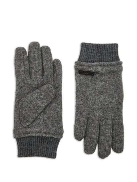 BOSS Kalspar ribbed-cuff gloves