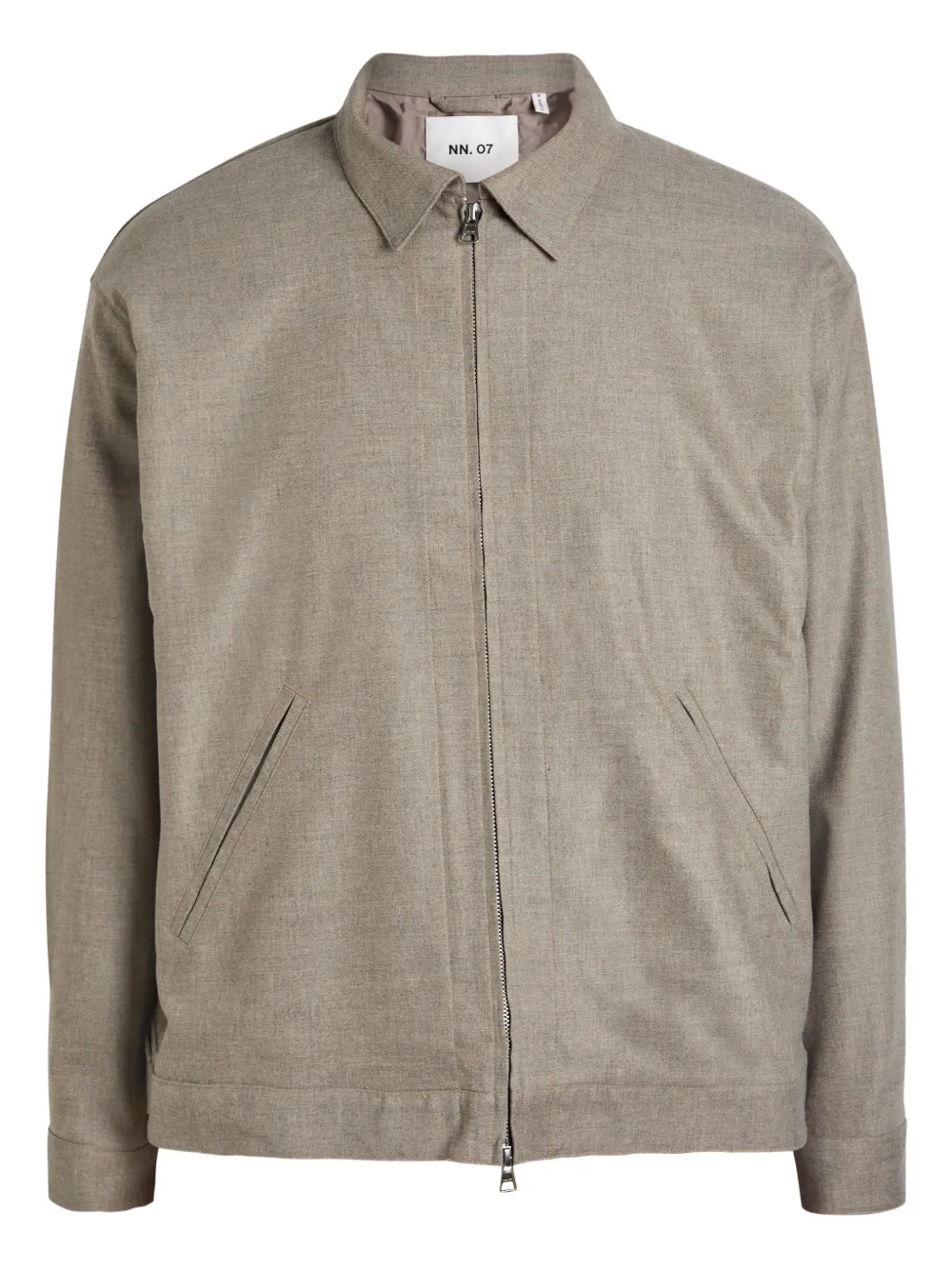 NN07 Petrus zip-up jacket - Nude