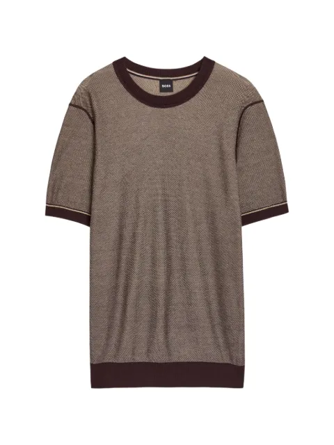 BOSS Strukturiertes T-Shirt