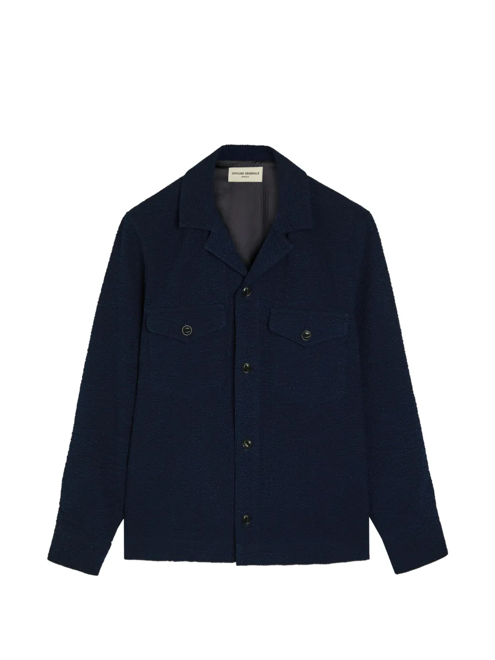 Officine Generale pocket cotton jacket - Blau