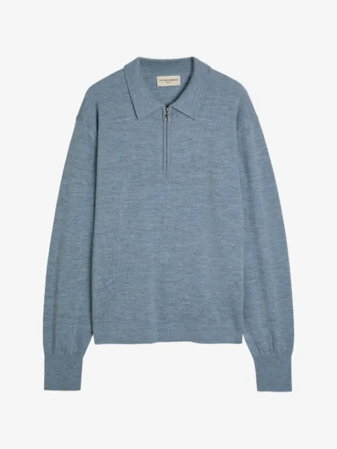 Officine Generale half-zip polo sweater