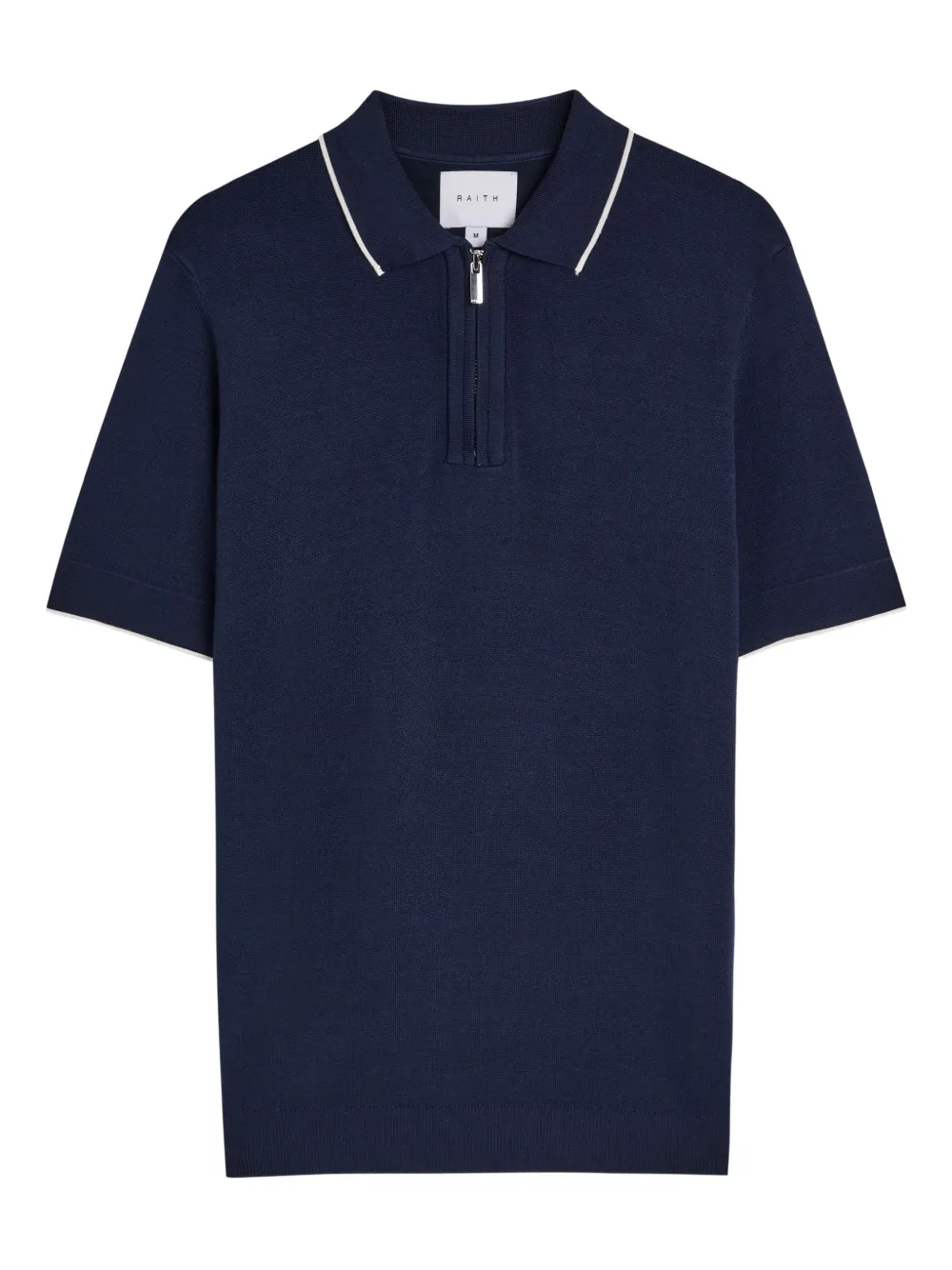 RAITH Polo con zip - Blu