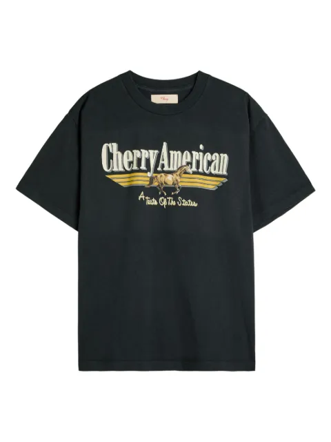 Cherry LA Coast To Coast horse graphic T-shirt