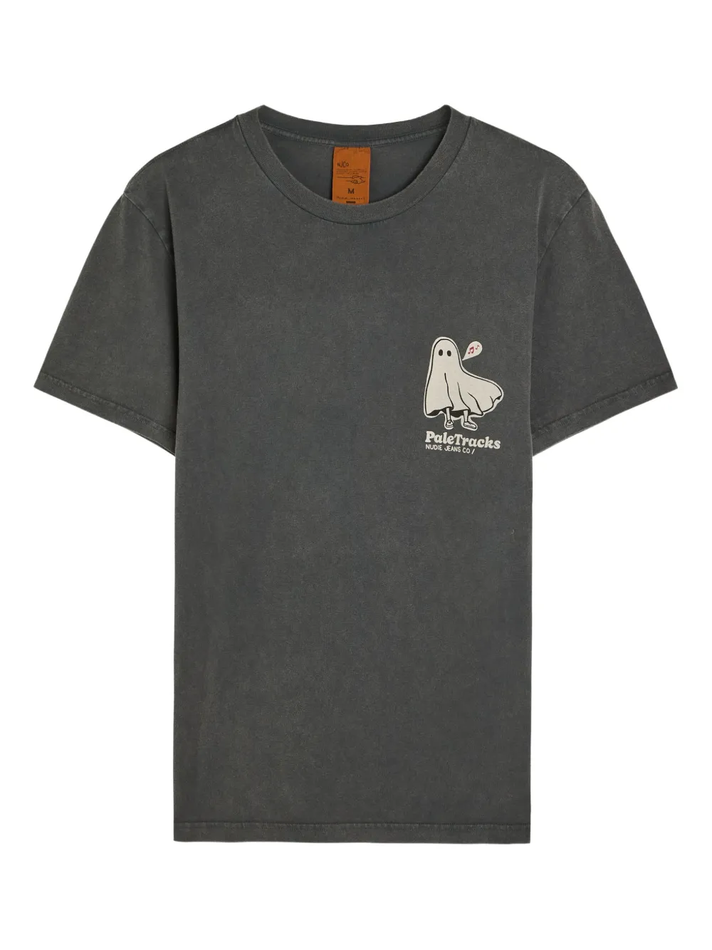 Nudie Jeans Roy ghost -print T-shirt - Grau