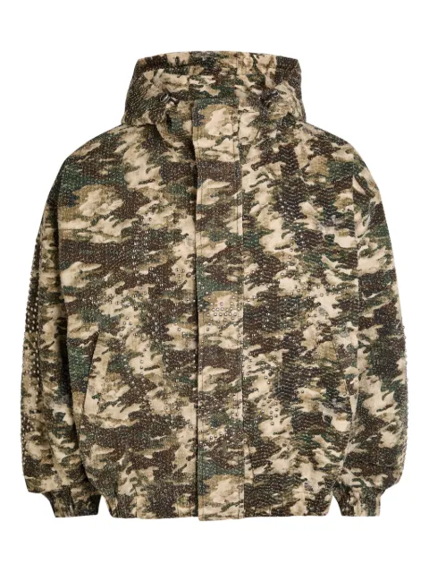 CHEW FOREVER studded camouflage jacket