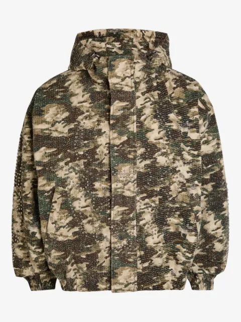 CHEW FOREVER studded camouflage jacket