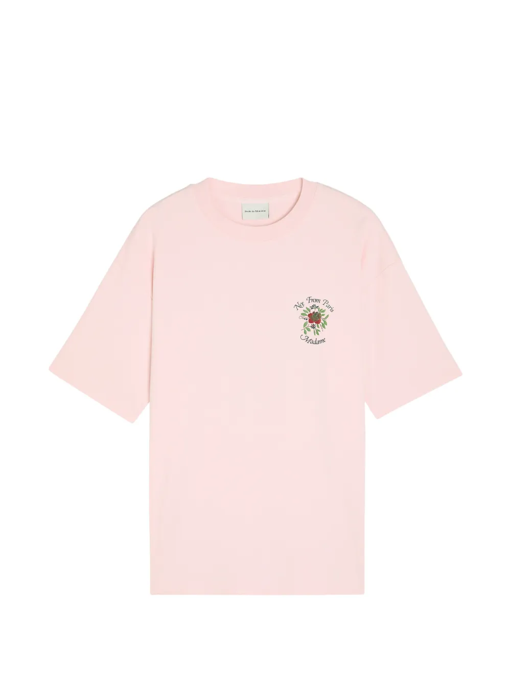 Drôle De Monsieur Slogan Rose print T-shirt - Rosa