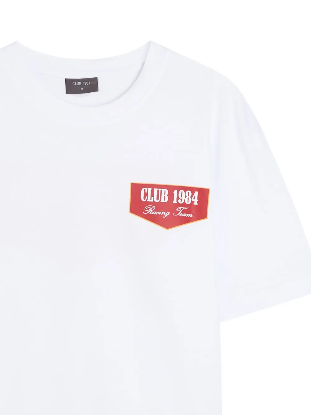 CLUB 1984 T-shirt met logo - Wit