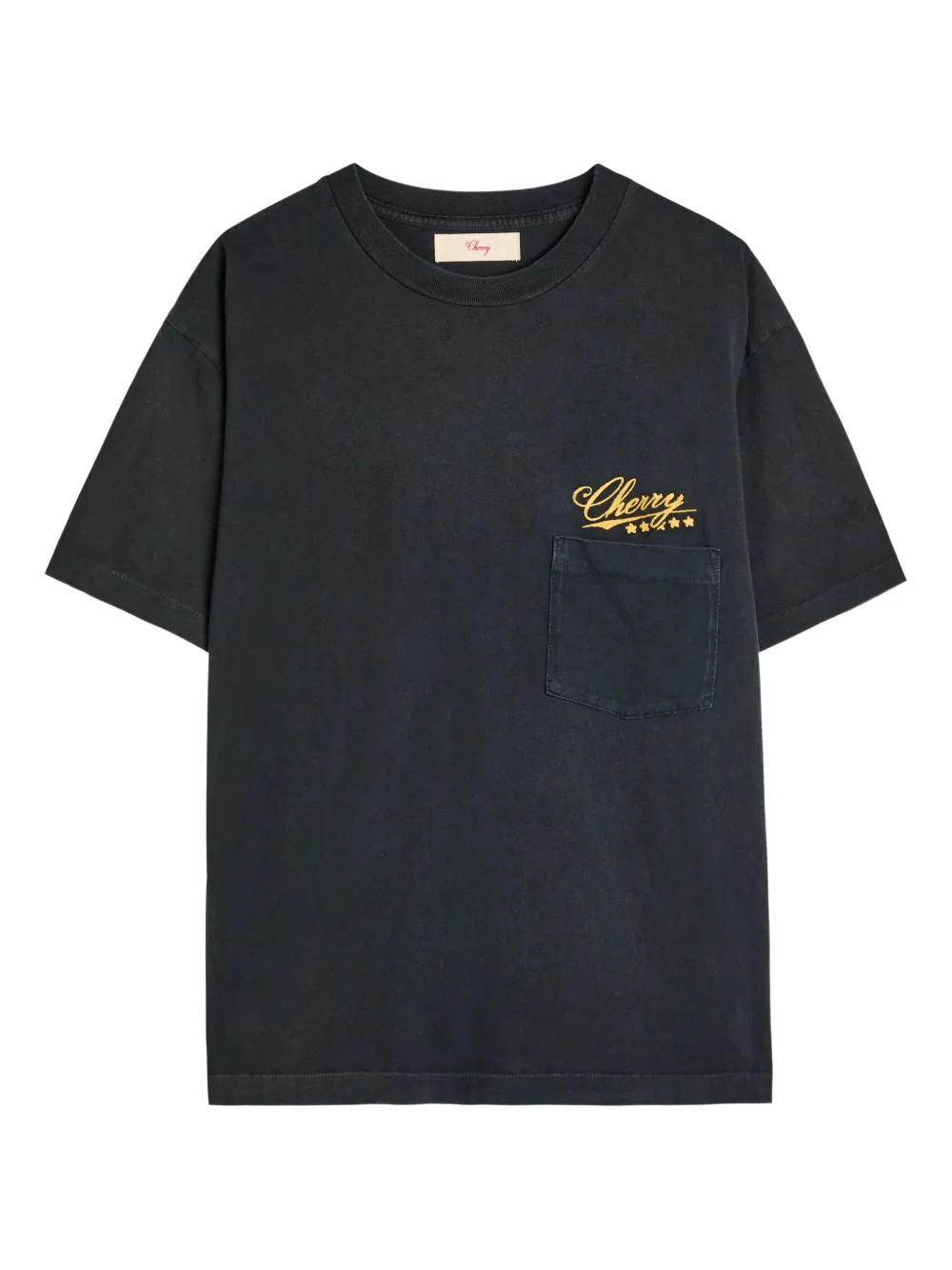 Cherry LA T-shirt con taschino - Nero