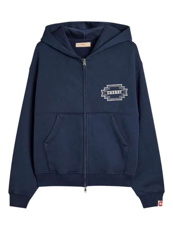 Cherry LA zip-up Hoodie | Blue | FARFETCH