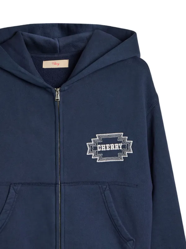 Cherry LA zip-up Hoodie | Blue | FARFETCH