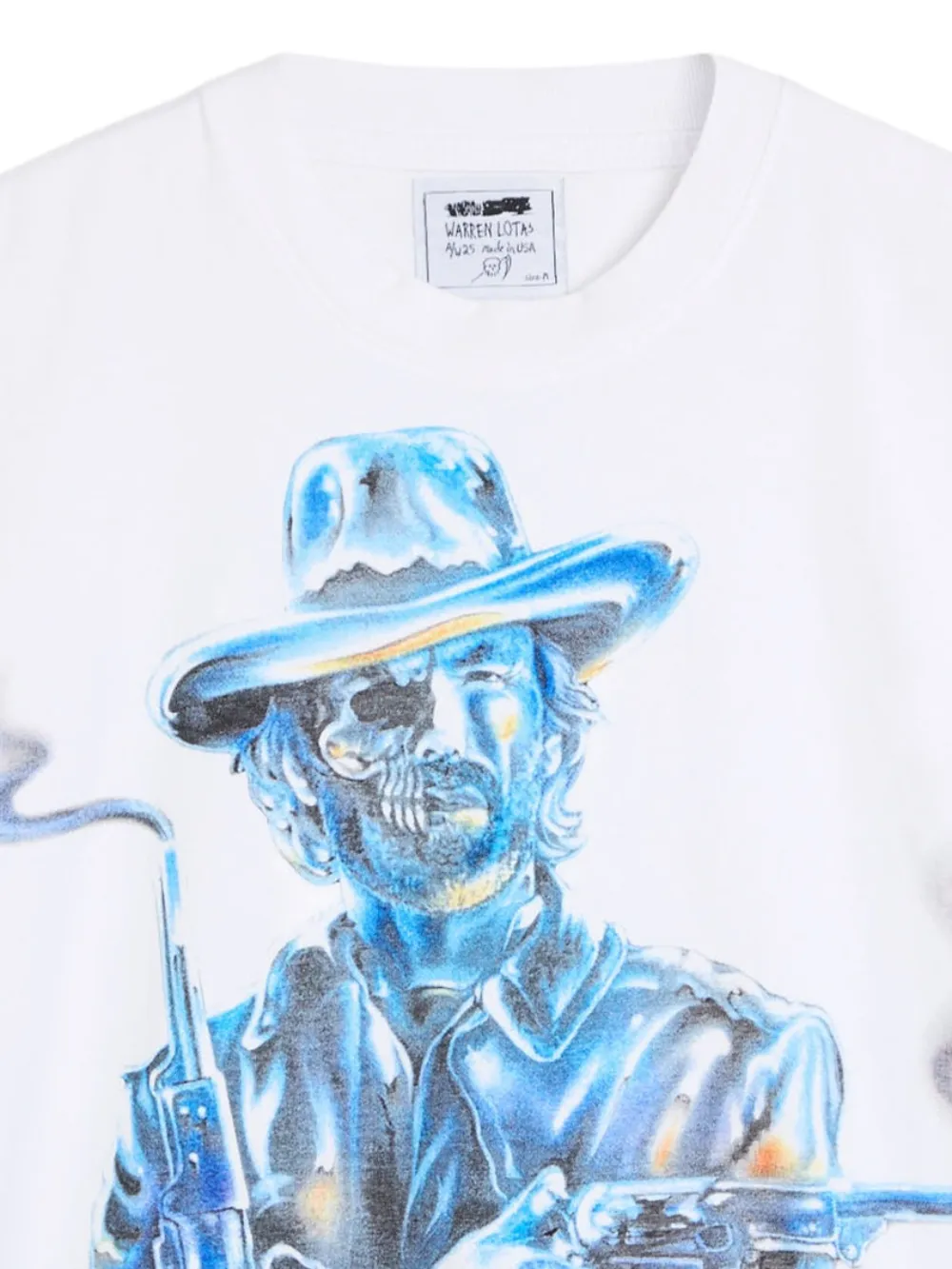 Warren Lotas Chrome Gunslinger T-shirt met print - Wit