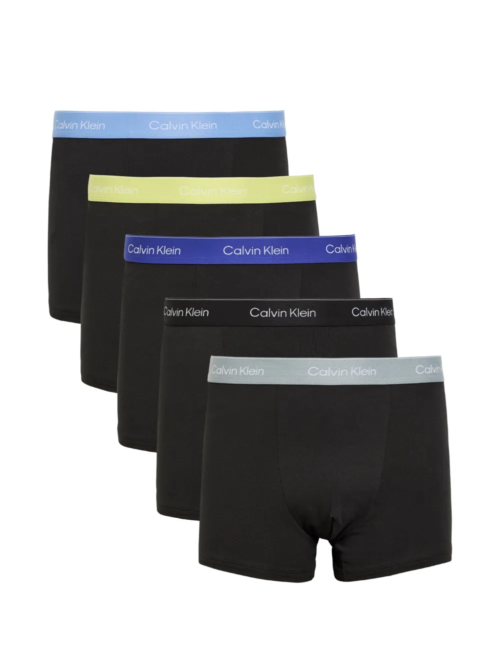 Calvin Klein logo-waistband boxer briefs set of 5 - Nero
