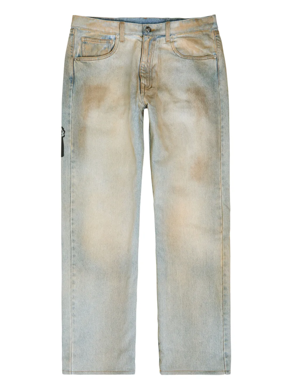 Warren Lotas Jeans Reaper con stampa grafica - Blu