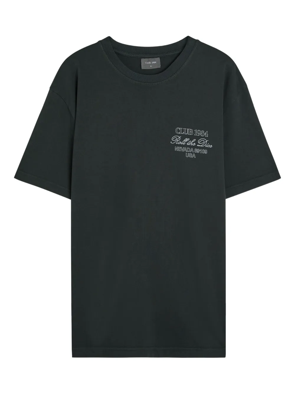 CLUB 1984 T-shirt Roll The Dice con stampa - Nero