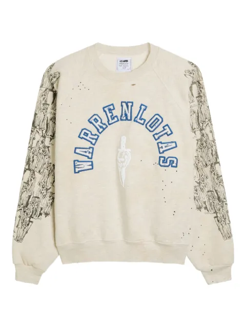 Warren Lotas appliqué sleeve-print sweatshirt