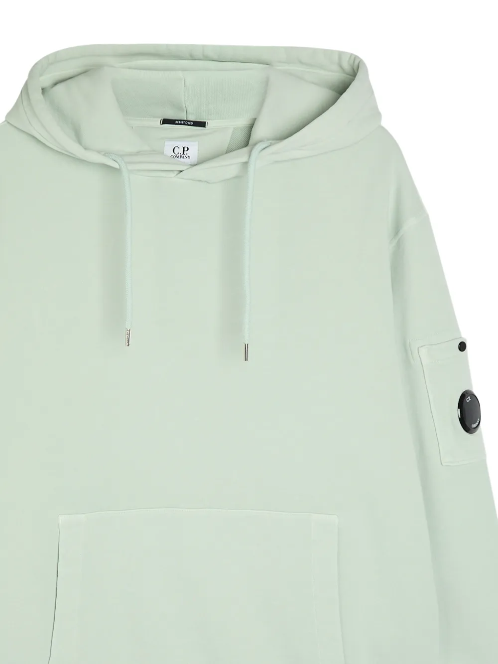 C.P. Company Hoodie met zak en Lens-detail Blauw