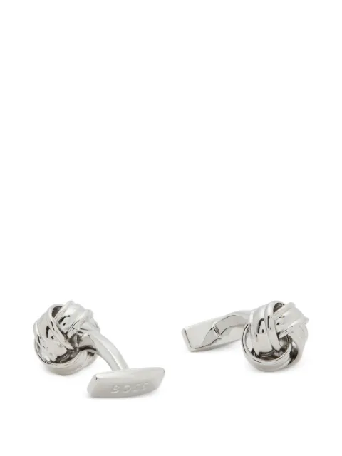 BOSS knotted cufflinks