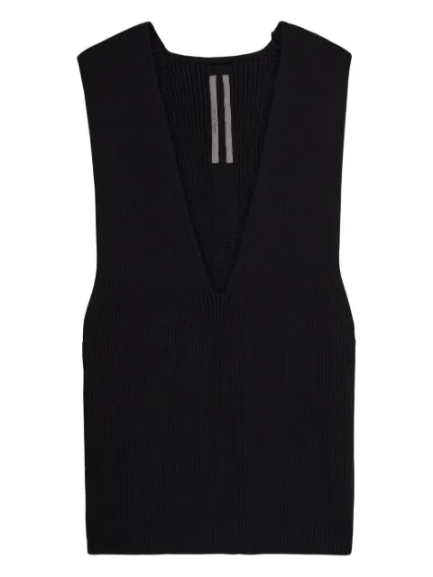 Rick Owens V-neck ribbed vest
