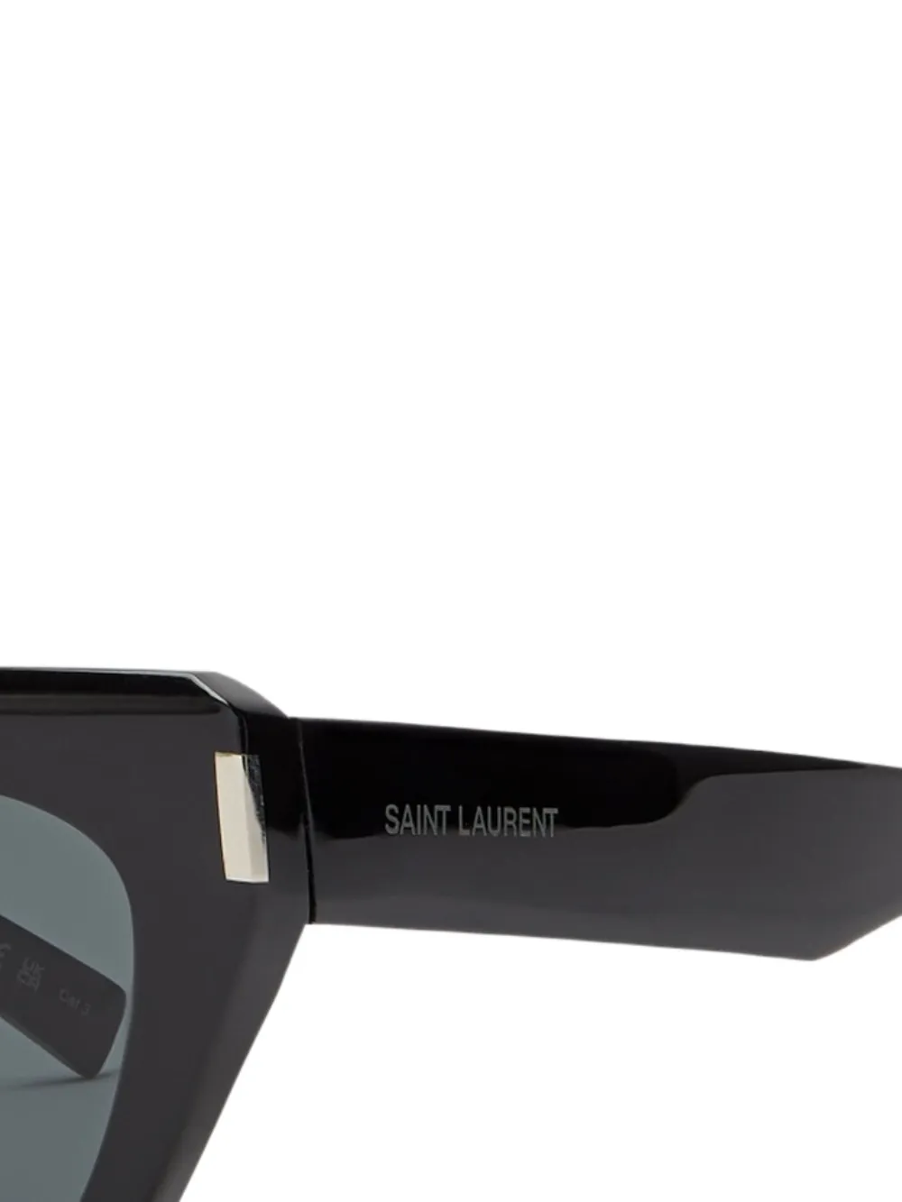 Saint Laurent Eyewear Zonnebril met geometrisch montuur Zwart