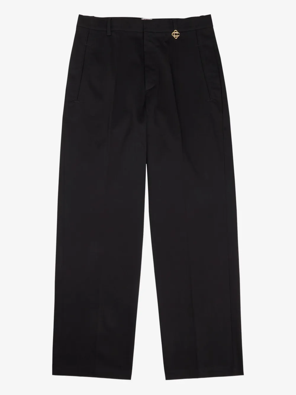 Casablanca emblem pleated trousers | Black | Image 1